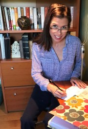 Jen in her home office. (2017)